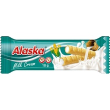 Alaska Kukuričné trubičky plnené mliečnym krémom 18 g