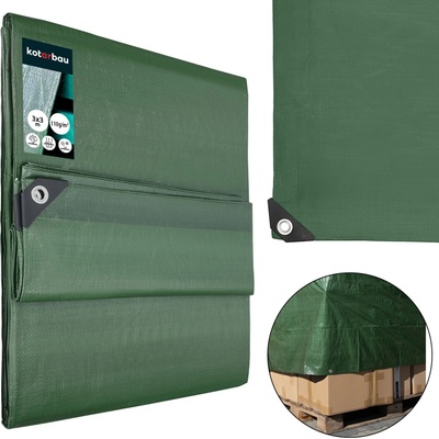 EKSPAND krycia plachta 130g/m² 3X3 m zelená/strieborná