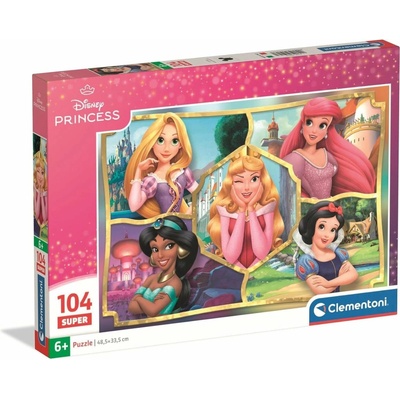 Clementoni Disney princeznej SUPER 104 dielov