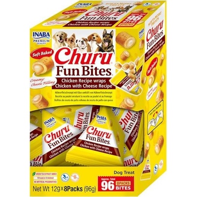 Churu INABA-FOODS EUROPE GmbH Dog BOX Fun Bites Chicken wraps Chick&Chees 8 x 12 g