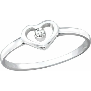 Image 1 of Bijutanki Сребърен Пръстен - Сърце с Камък