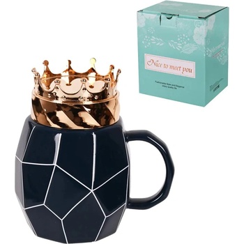 Луксозна керамична чаша с капак - kорона (К85788-4)