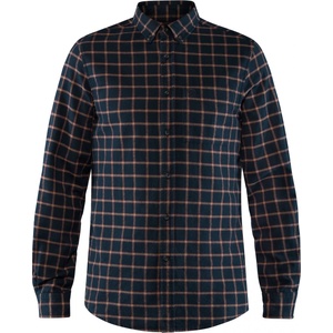 Fjällräven Мъжка риза с копчета Fjällräven Övik Flannel Shirt - Dark Navy (033-1194-0214)