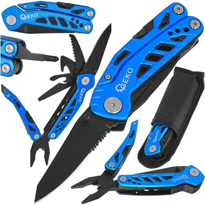 Multitool GEKO GRIP BLACK SURVIVAL SERIES – 48 funkcí