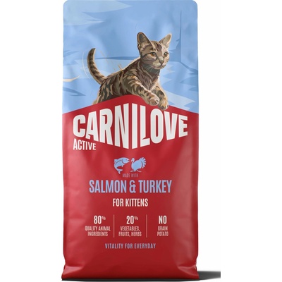Carnilove Active Kitten s lososom a morčacím 6 kg