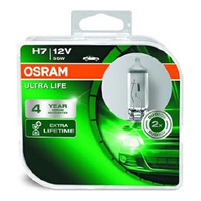 OSRAM Крушка OSRAM H7, 12V, 55W, 1500lm, 2 броя