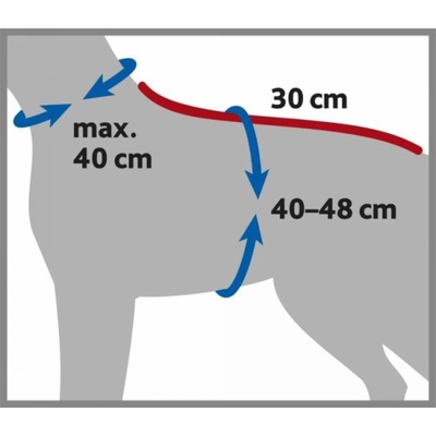 Trixie Župan pro psy šedý froté XS 30 cm