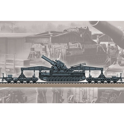 Hobby Boss Karl Gerät 040/041 auf Eisenbahnwagen 1:72