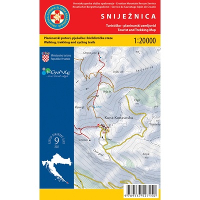 mapa Sniježnica 1:20 t.