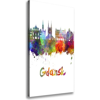 Vertikálny foto obraz na plátne Farebný Gdansk 50x100 cm