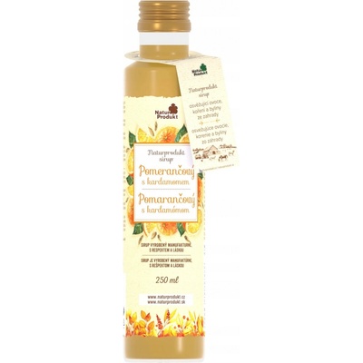 Naturprodukt Sirup pomerančový s kardamomem 250 ml