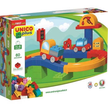 Unico Plus Dráha pro autíčka 60 dílů
