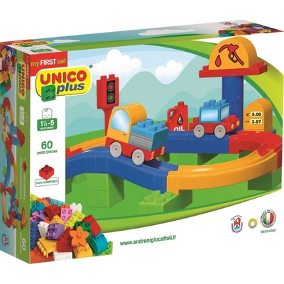 Unico Plus Dráha pro autíčka 60 dílů