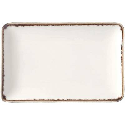 FINE DINE Obdélníkový talíř 300x200 mm, krémový Vanilka