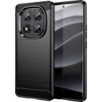 Techsuit Силиконов Калъф Techsuit Carbon Fibre Brushed за Xiaomi Redmi Note 15 5G, Черен