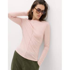 Marks & Spencer Изглажен топ с дълги ръкави, с вълна Marks & Spencer розов Marks & Spencer | Rozov | ЖЕНИ | 8