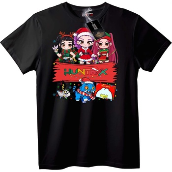 NOONEBRAND Тениска HUNTRX Коледа Чиби - XS, Black