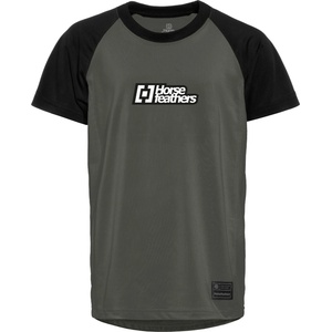 Horsefeathers Детска фланелка с къс ръкав за колоездене Horsefeathers Kid's Spike Bike Jersey Cycling jersey - Chimera / Black (756-0253-0112)