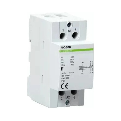 Noark stýkač 40A / 3M / 4+0 / 230V, 102420