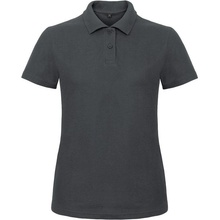 B&C ID.001 /women Dámske piqué polo sivá anthracite