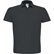 B&C ID.001 Piqué polo tričko sivé anthracite