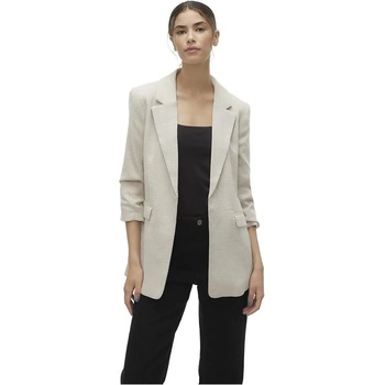 VERO MODA Сако Vero moda Frida blazer - Beige (Oatmeal / Detail Melange)
