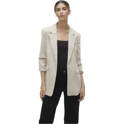 VERO MODA Сако Vero moda Frida blazer - Beige (Oatmeal / Detail Melange)