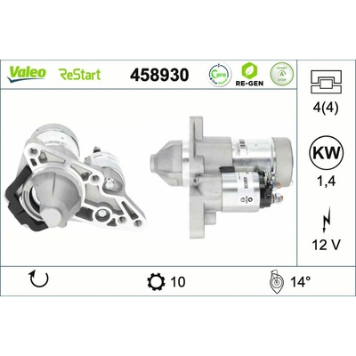 Startér VALEO 458930