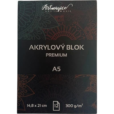 ARTMAGICO akrylový blok A5 12 listov 300 g/m2