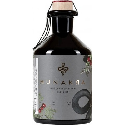 Munakra Vienna Black Gin 42% 0,5 l (čistá fľaša)