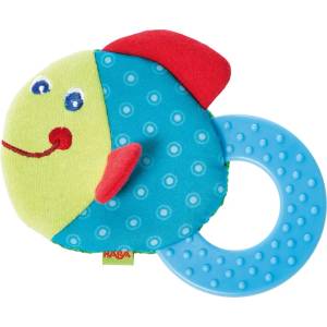 HABA Бебешка текстилна гризалка Haba, Риба (303010)