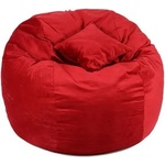 PUFRELAX Комплект, Барбарон и декоративна възглавница, 450л. Matusalem - Red Diamond, Перящ се калъф, Подходящ за деца, Пълнеж с микс от мемори пяна и дунапрен, Гама Plush Honey (PUF-M-MP-PH-REDM) - topmarket