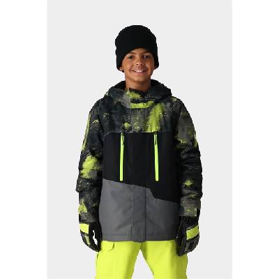 686 bunda Boys Geo Insulated Jacket Lime Hemisphere Colorblock (LMHC) Vel.: S