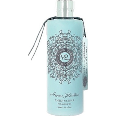 Vivian Gray Aroma Selection Amber & Cedar luxusní sprchový gel a pěna do koupele 500 ml