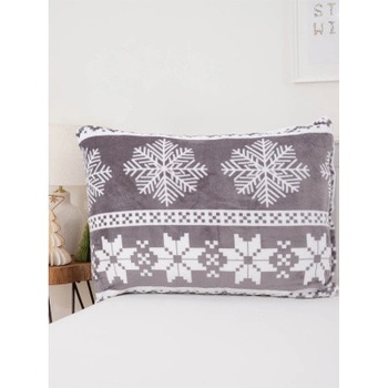 MKLozkoviny.sk mikroplyš Vianoce sivé 70 x 90 cm