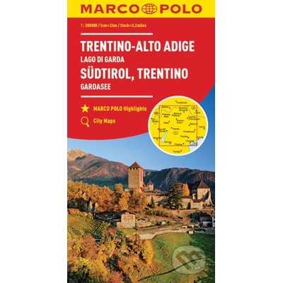 Itálie č.3- Südtirol Trentino mapa 1.200T