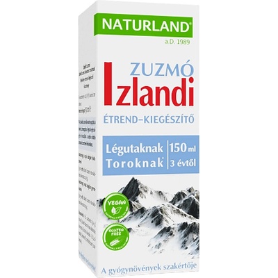 Naturland Исландски лишей - Сироп за гърло и дихателна система, 150 ml (011851 NTRL)