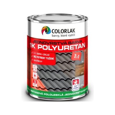 Colorlak 1K Polyuretan U2210 RAL 8002 hnědá 0,6L
