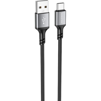 Borofone BX83 USB na Type-C silikonový univerzální 3A 1m černý