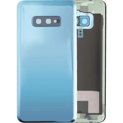 Zadní sklo + sklíčko kamery Samsung Galaxy S10e bez loga – Aftermarket Plus – prizmaticky modrý SAM3500