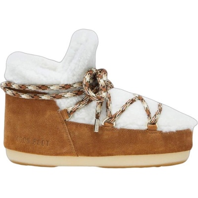 MOON BOOT-Pumps Shearling Jr whisky/off white Žltá
