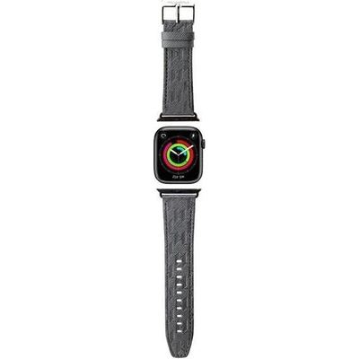 Karl Lagerfeld Karl Lagerfeld Saffiano Monogram Каишка за Apple Watch 38/40/41mm, сребрист