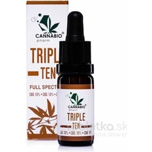 CANNABIOpharm CBD+CBG+CBN konopný olej 10% Triple Ten FULL SPECTRUM 10 ml