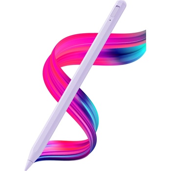 Techsuit Stylus Pero AC10SH pre iPad – Bluetooth, Type-C, 125mAh, Palm Rejection, Vymeniteľná Apple Nib – Mystický Lilek