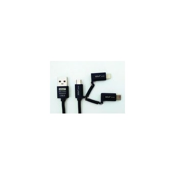 Golf GC-51 USB kabel microUSB + redukce lightning typ C