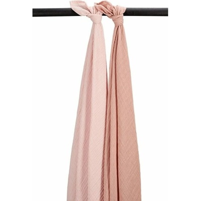 Meyco Mušelínové zavinovací / osušky 120 x 120 cmcm Soft rose/Rose 2 ks