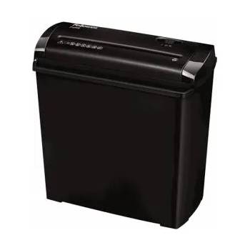 Fellowes Шредер за унищожаване на документи Fellowes Powershred P-25S, Strip-Cut, 11 L, 5 листа / 70 g, 7 мм изрезка, P-1, 3 мин. работа, Черен, 2030280048