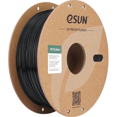 eSUN PETG-Basic Black - 1, 75 mm / 1000 g (PETG-Basic175B1P1)