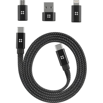 Edizard Магнитен Type - C кабел 240W - 1 м - Черен KP36774 (36774)