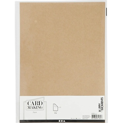 Creativ Company Kartonový papír A4 hnědý kraft 120 g/m2 20 ks